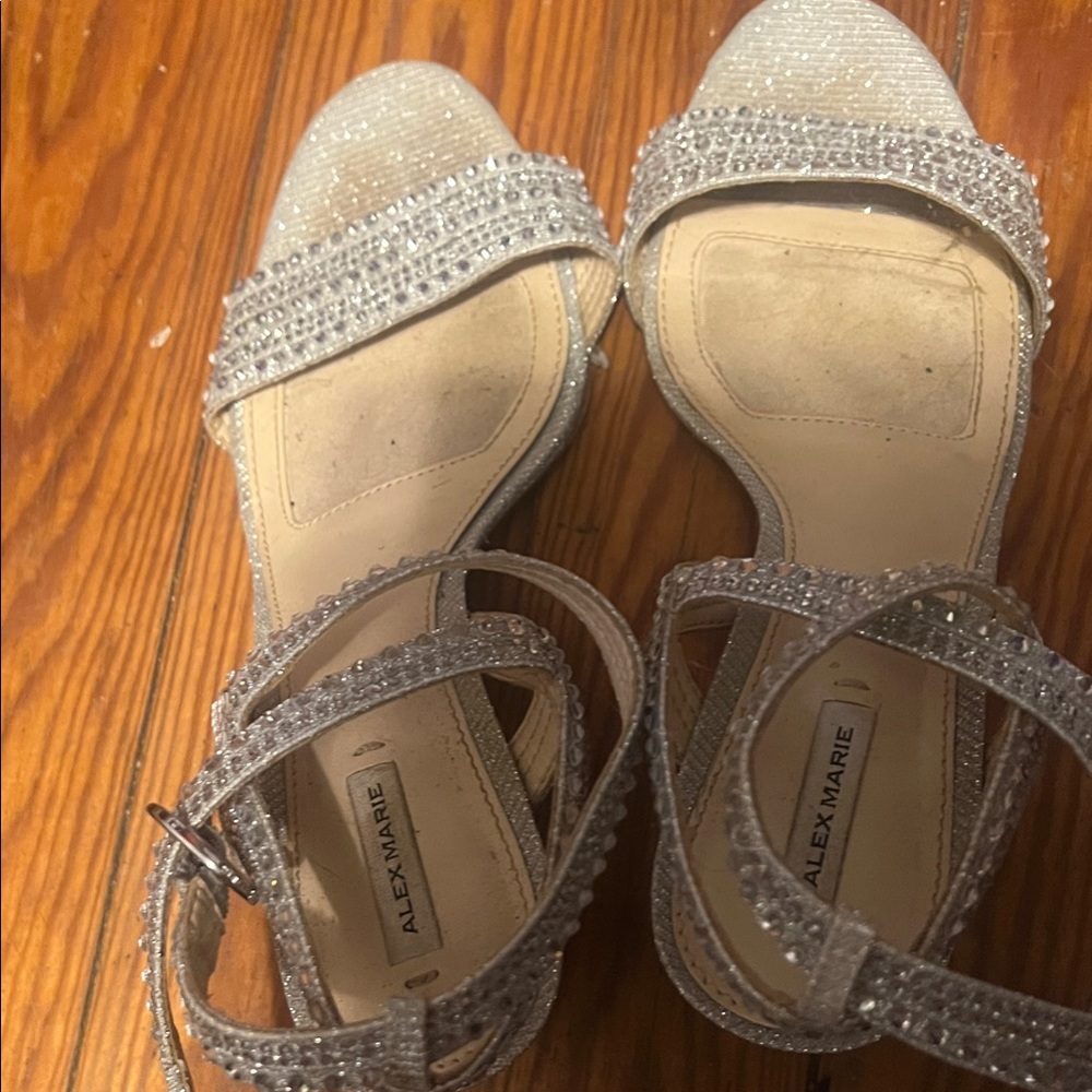 Alex Marie Glittering Silver Heels *8 Days Left!!!*